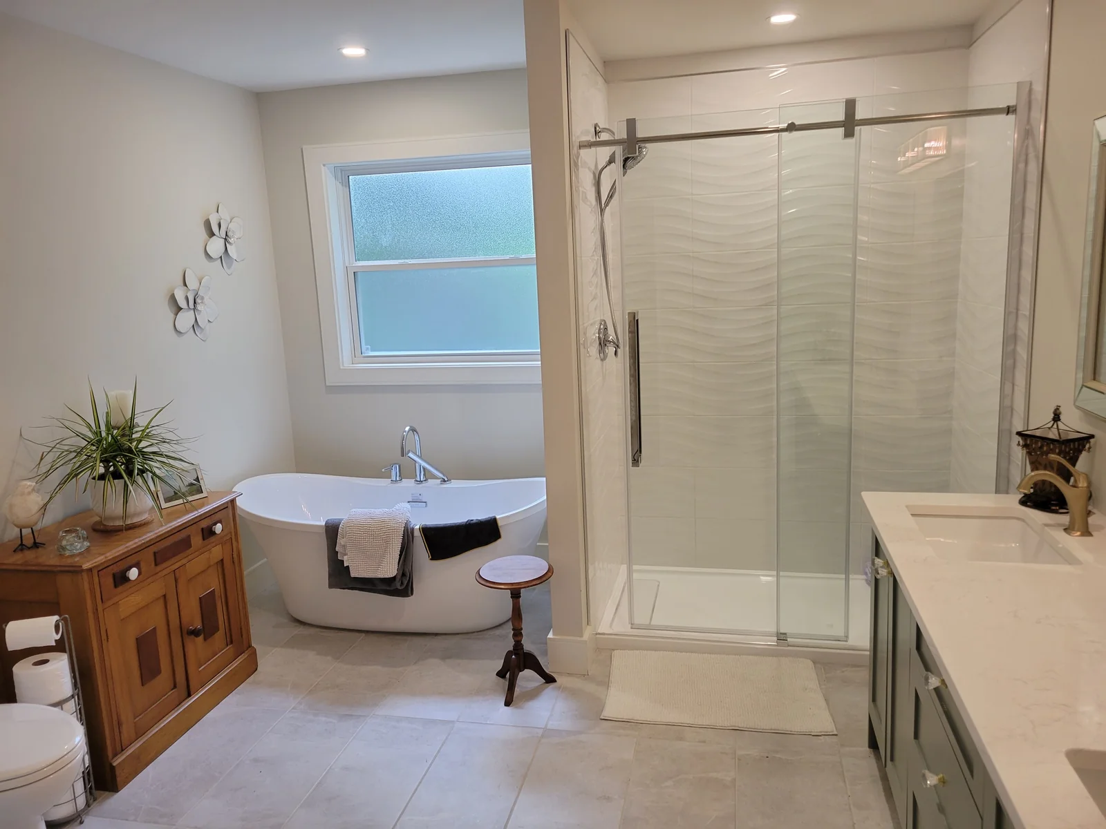 Finished bathroom renovation